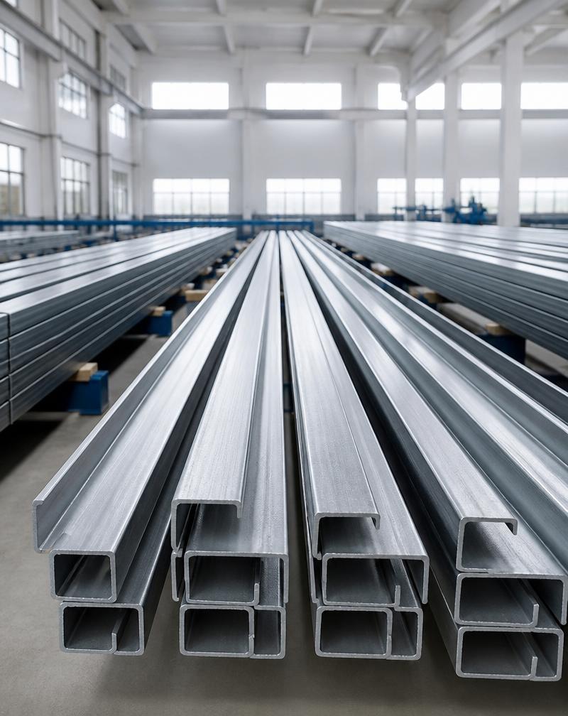 Light-gauge steel profiles in a fabrication facility